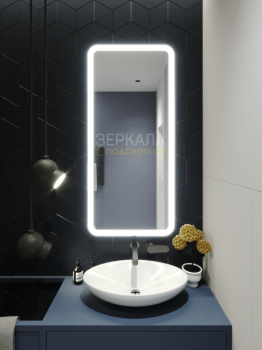 Зеркало с подсветкой для ванной комнаты Анкона Лонг 700х900 мм