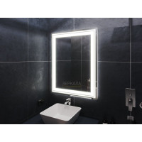 Зеркало с подсветкой для ванной комнаты Гралья Экстра 80х100 см