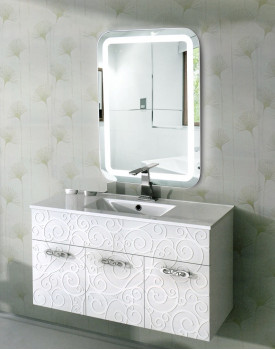 Зеркало с подсветкой в ванную комнату Эстер 70х100 см